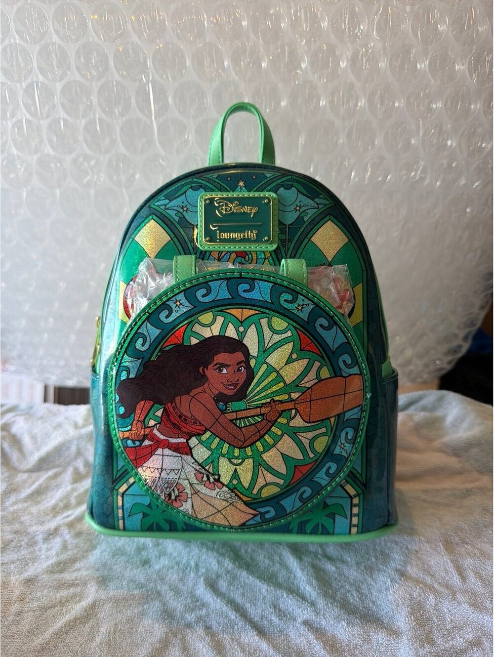 Loungefly Disney Princess Stained Glass Collection: Moana Backpack NWT